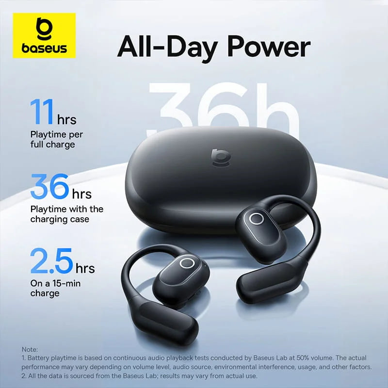 Baseus Eli 2i Fit Open-Ear Wireless Earbuds with Earhooks
