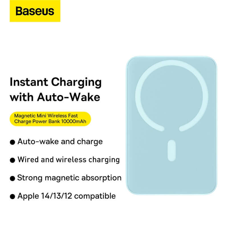 10000mAh Magnetic Magsafe Wireless Charging Power Bank For iPhone