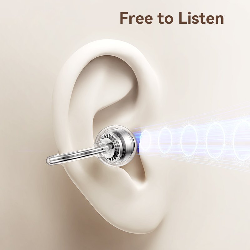 Clip-On TWS Earbuds Non-In-Ear Sport Earphones