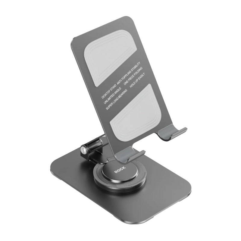 Metal Phone Stand 360 rotatable Foldable for Table Desk