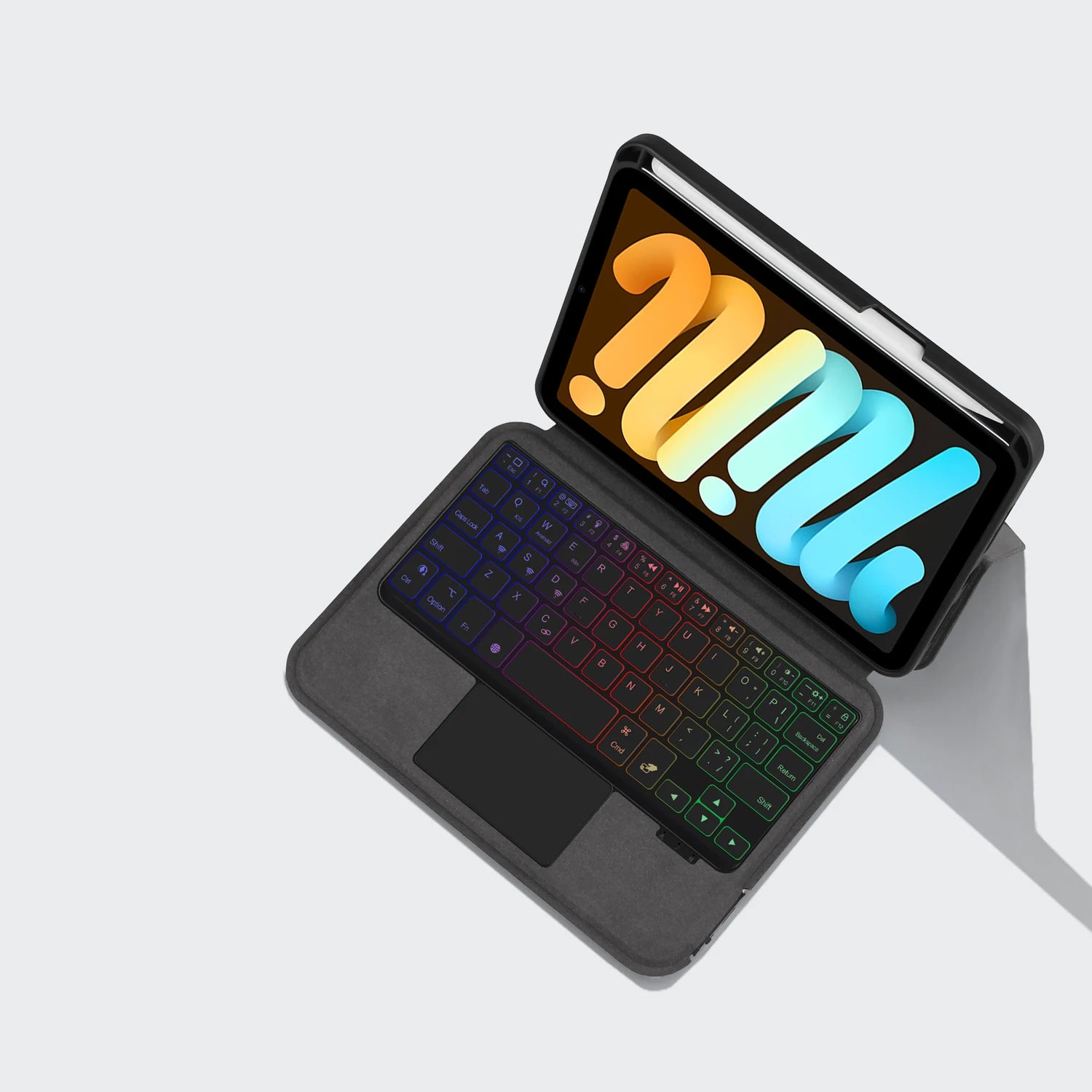 iPad mini 7 7th / 6 6th TouchPad Backlight bluetooth Keyboard Case