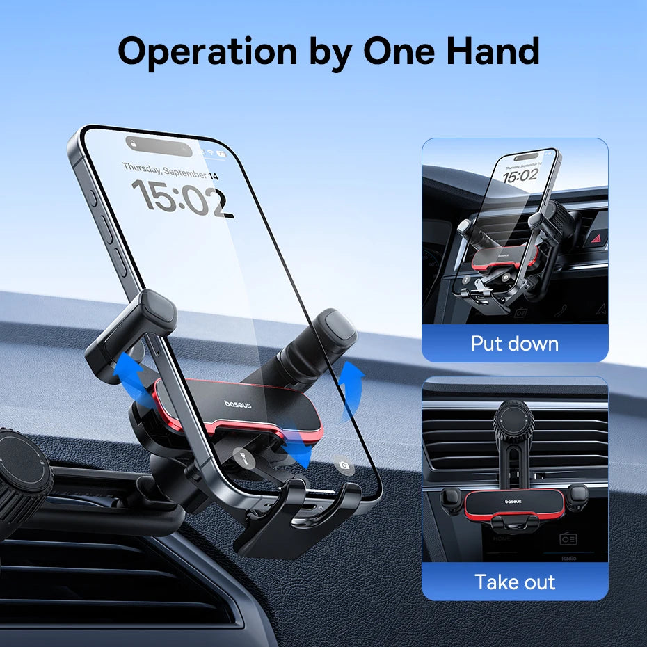 Auto Clamping Gravity Car Phone Holder Air Vent Mount