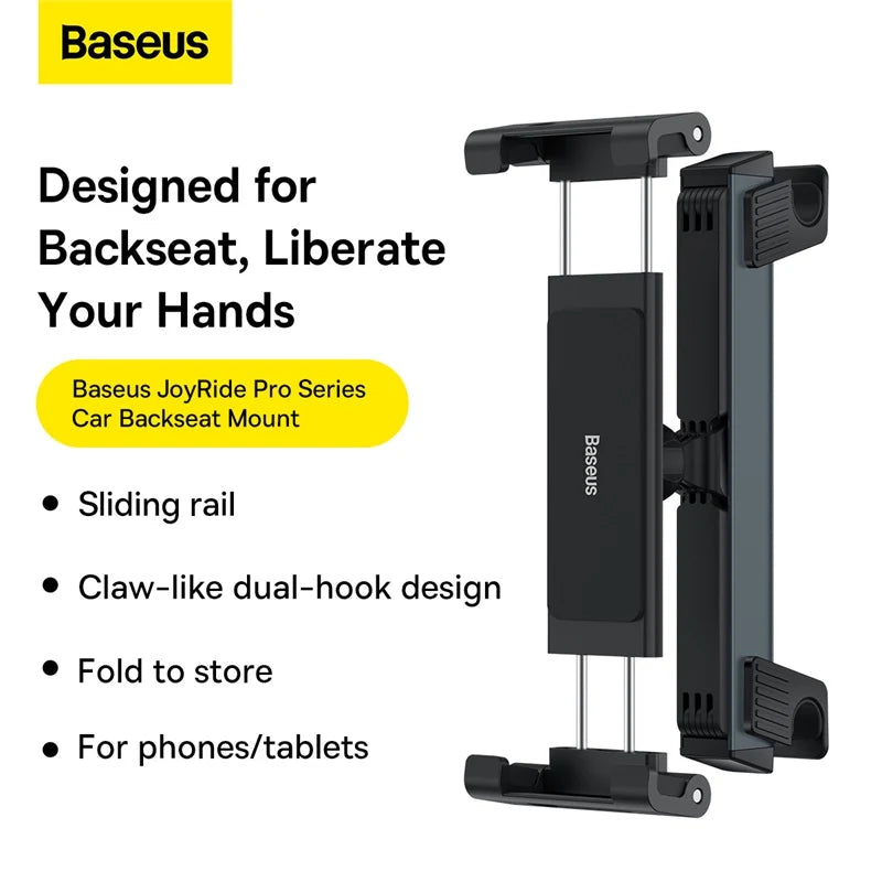 Car Backseat Headrest Mount Holder 360 Rotation for Phone & Tablet 4.7"–12.9"