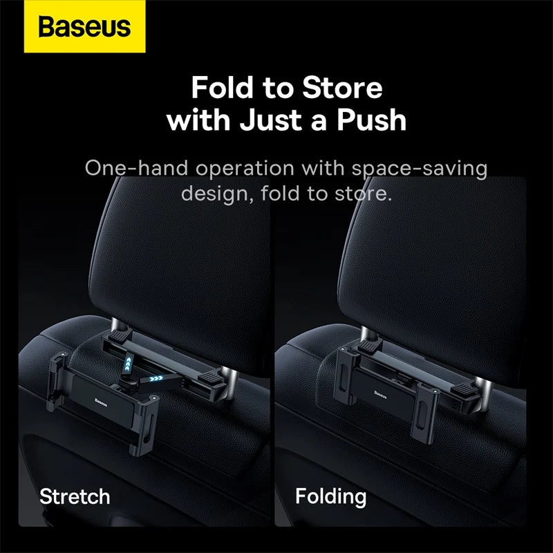 Car Backseat Headrest Mount Holder 360 Rotation for Phone & Tablet 4.7"–12.9"