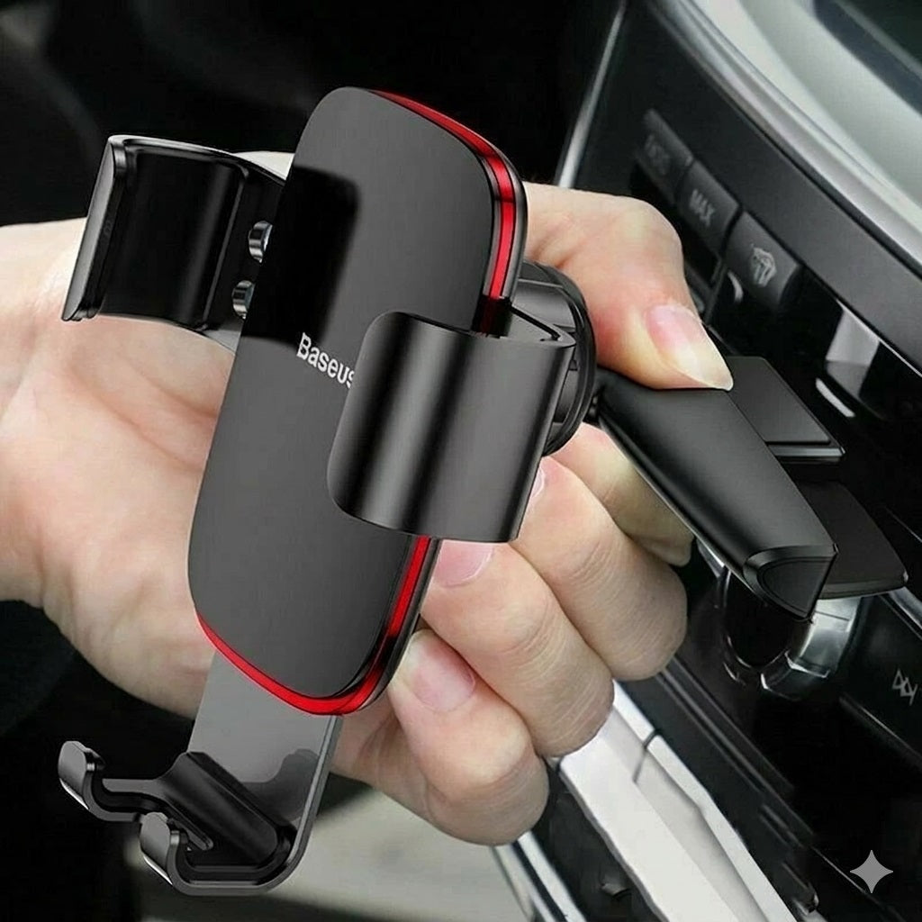 Car CD Slot Mount Stand Phone Holder With Gravity Auto Clamping