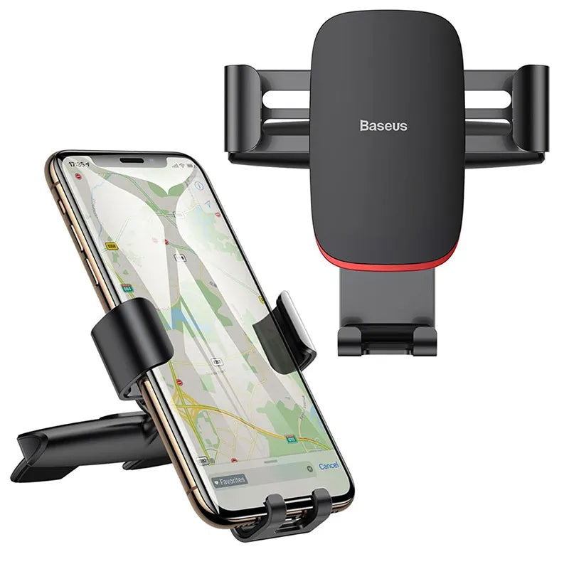 Car CD Slot Mount Stand Phone Holder With Gravity Auto Clamping