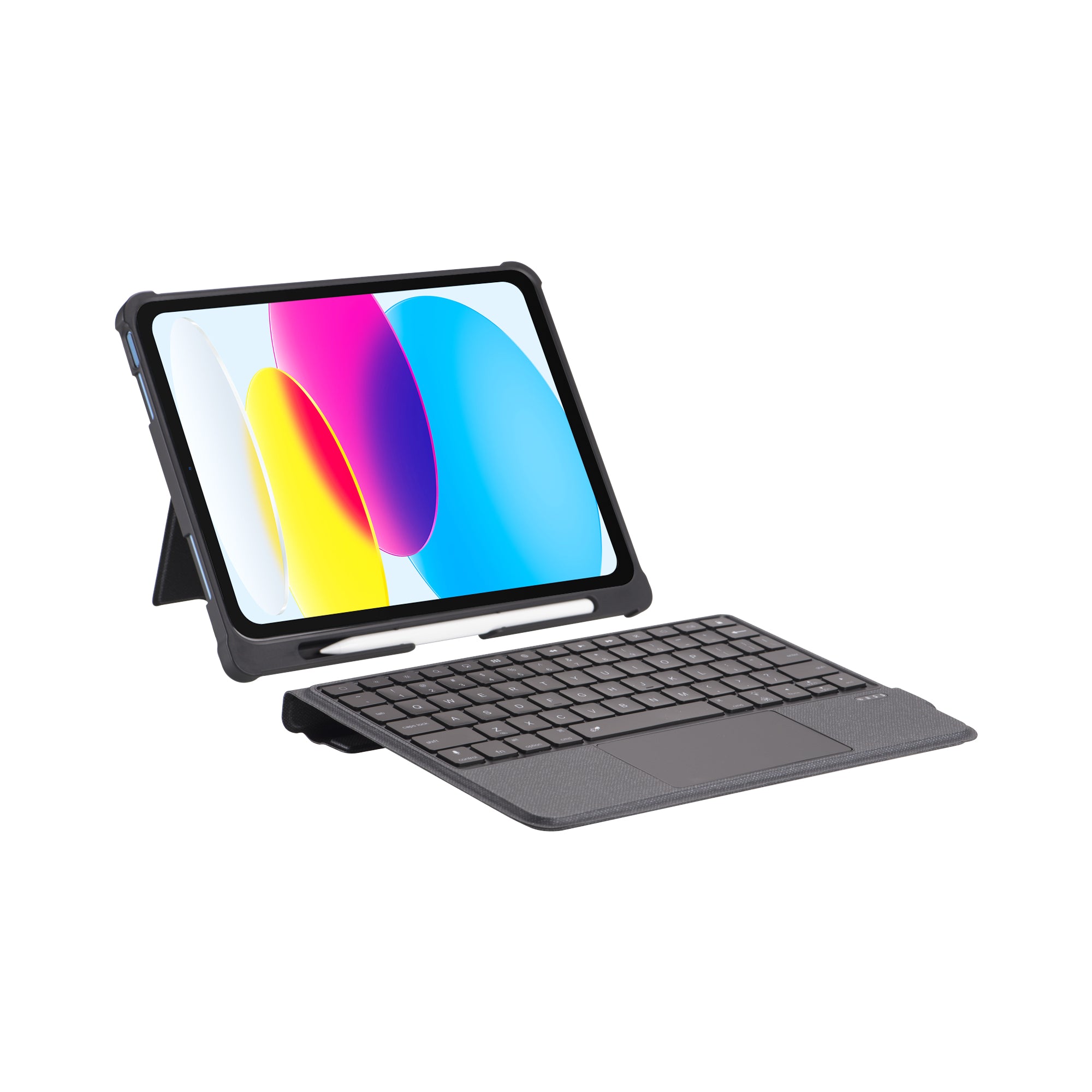 iPad 10th 10.9"/ iPad 11 A16  Backlit Bluetooth keyboard with Trackpad Detachable stand case