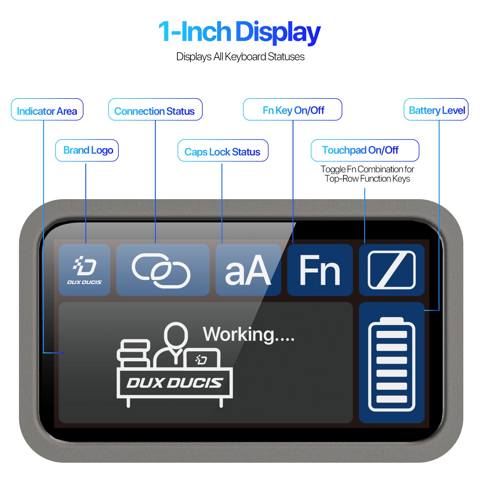 iPad 10th / A16 (2025) Detachable Keyboard with Touchpad Kickstand Cover