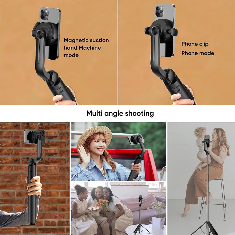 MagSafe Magnetic/Clip Selfie Stick Tripod with Remote – 1.5m Max