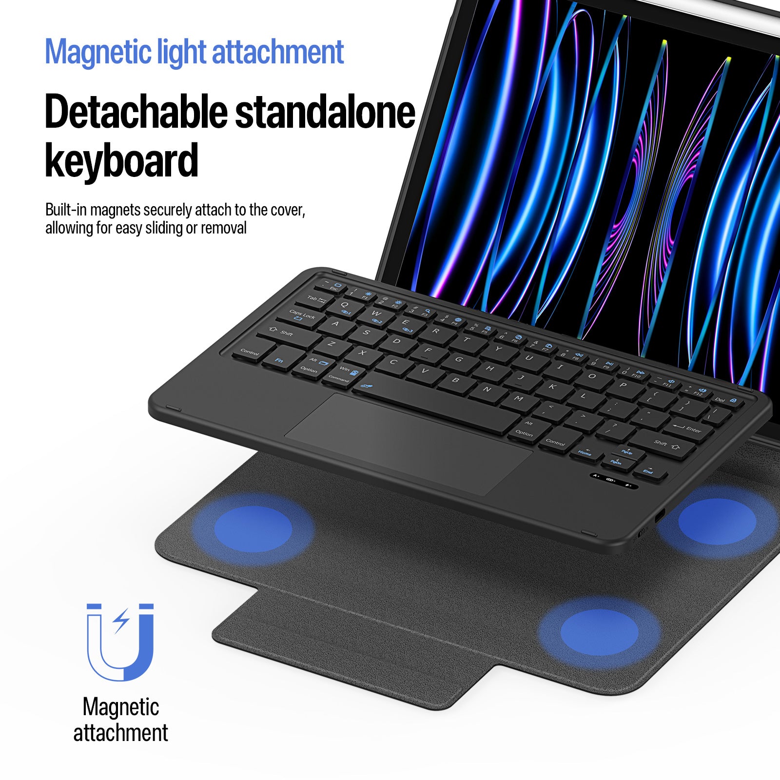 Keyboard Case with Trackpad for iPad Air 11  / 5 /  4  iPad Pro 11