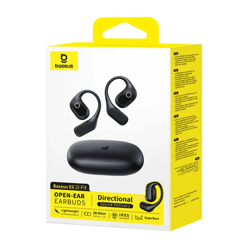 Baseus Eli 2i Fit Open-Ear Wireless Earbuds with Earhooks