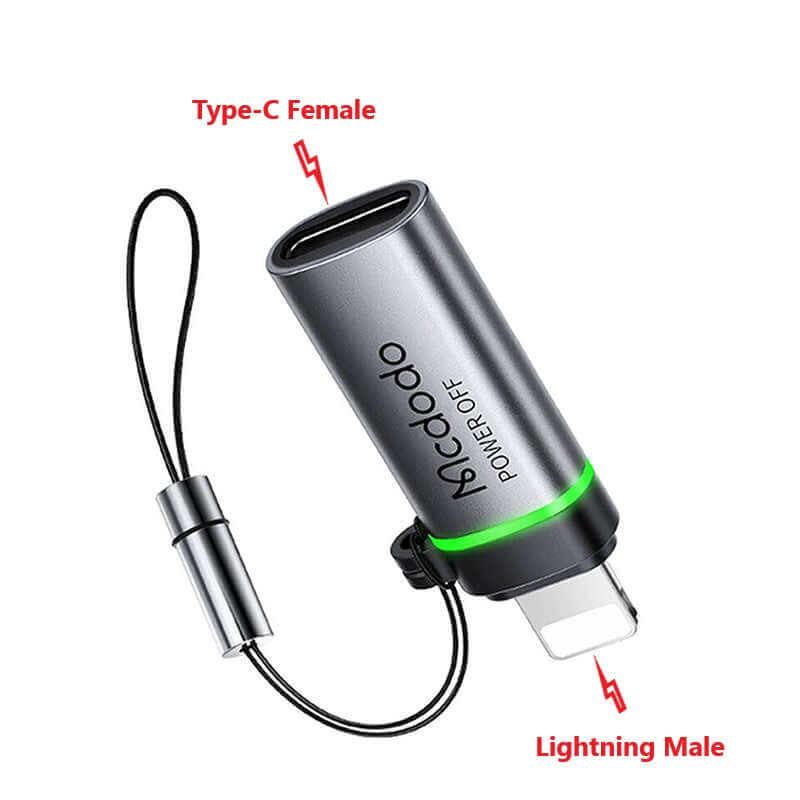 USB-C/ Type-C Female to Lightning iP Adapter Converter