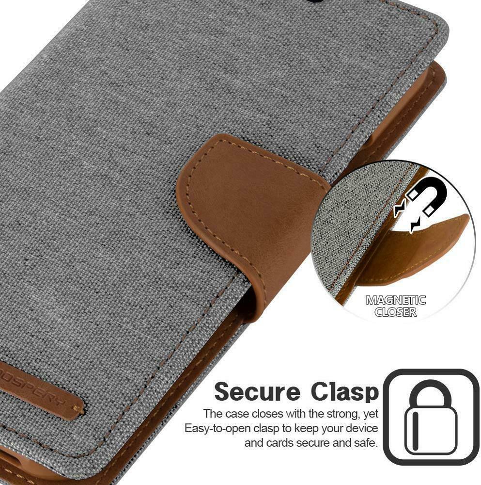 iPhone 11 Pro Canvas wallet Protective Case Grey
