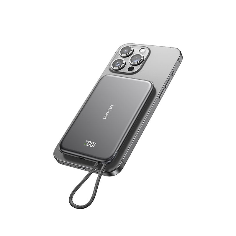 Ultra-Slim Power Bank 5000mAh – 20W Fast Charge with Digital Display