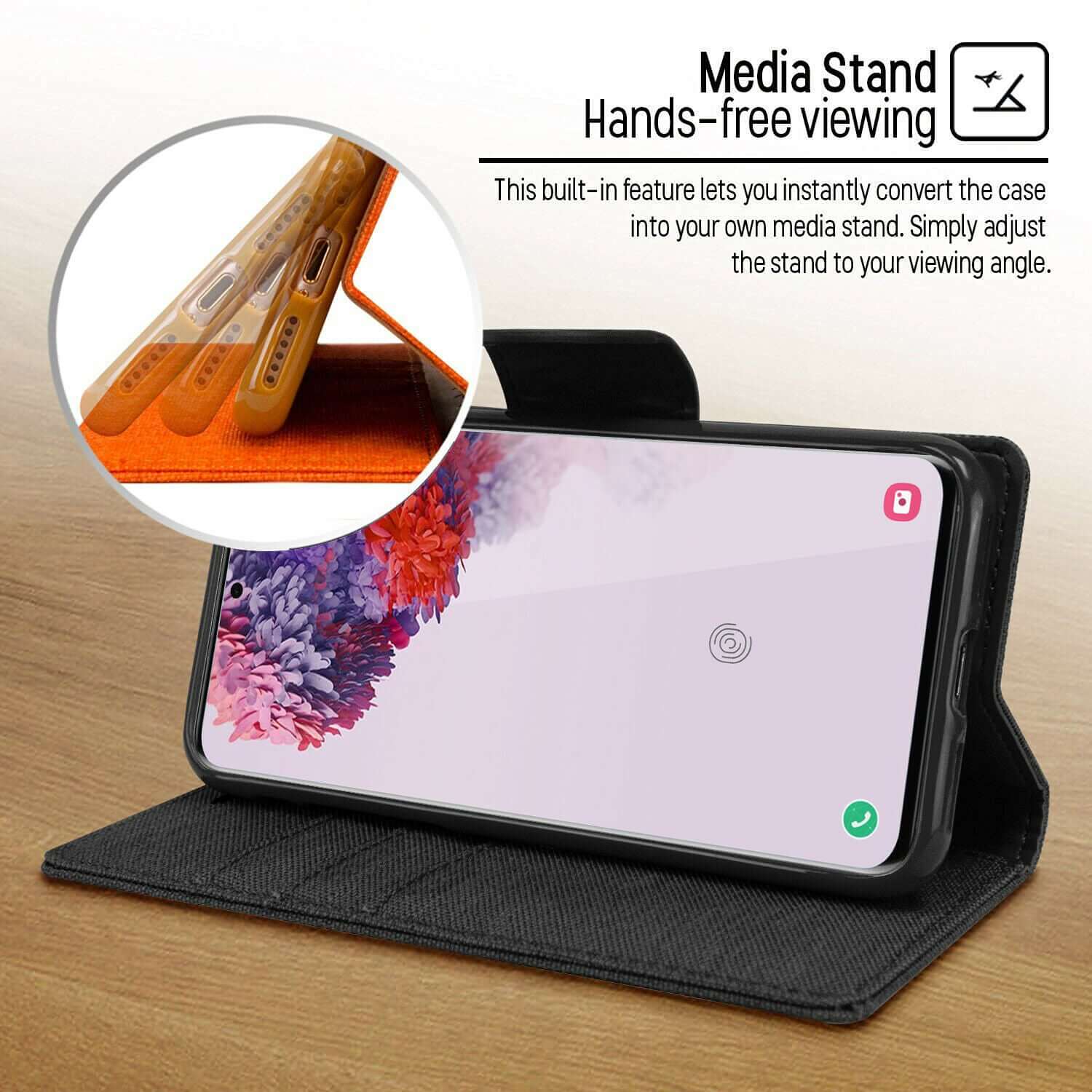 Samsung Galaxy S20 Flip Canvas Flip Wallet Case 6.2"