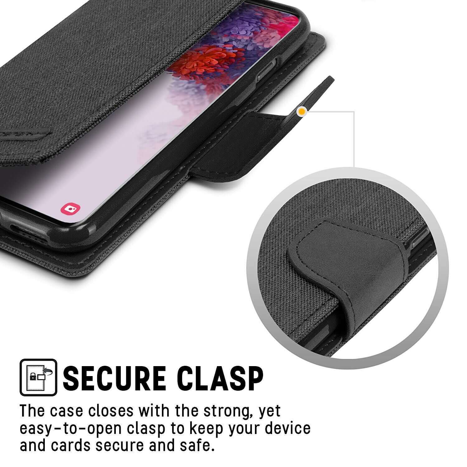 Samsung Galaxy S20 Flip Canvas Flip Wallet Case 6.2"