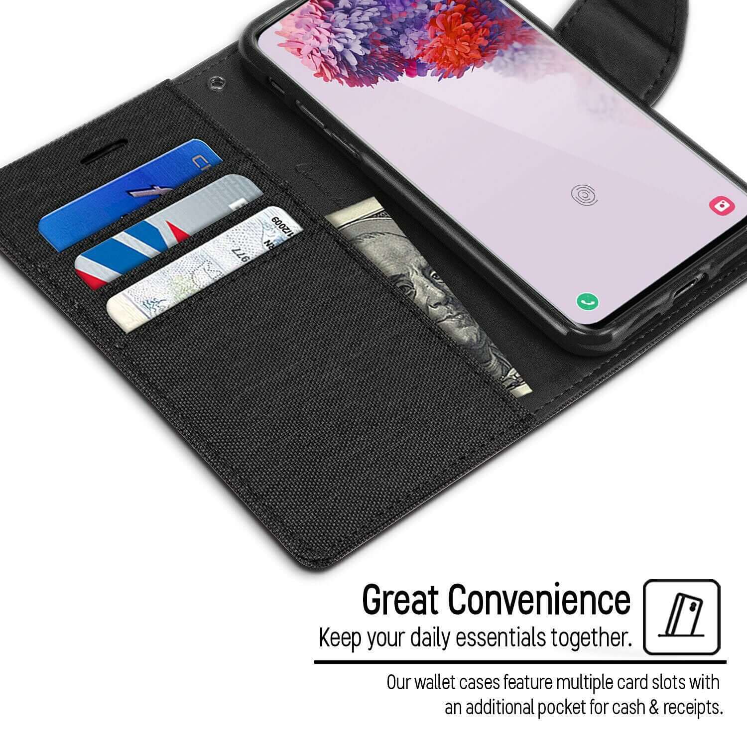 Samsung Galaxy S20 Flip Canvas Flip Wallet Case 6.2"