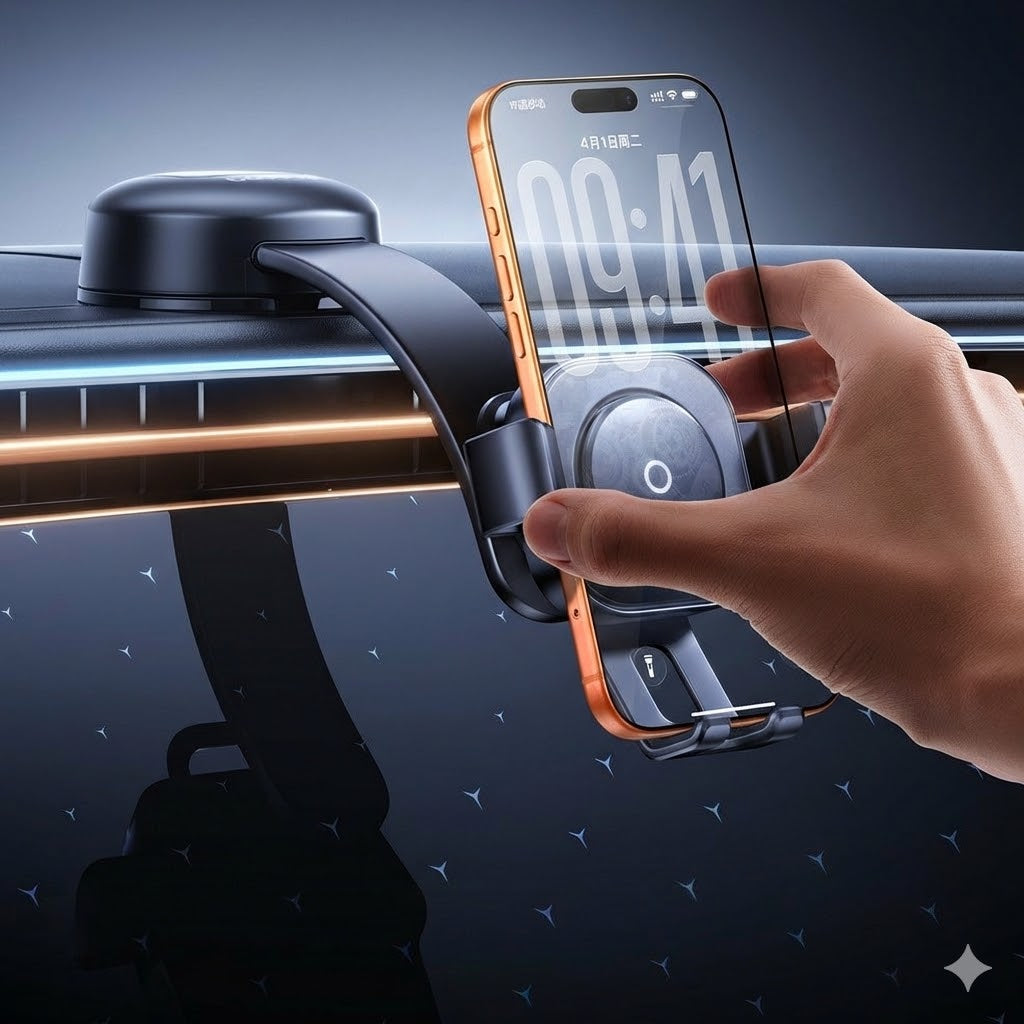 Mobile Phone Car Holder Dashboard Clamping Mount