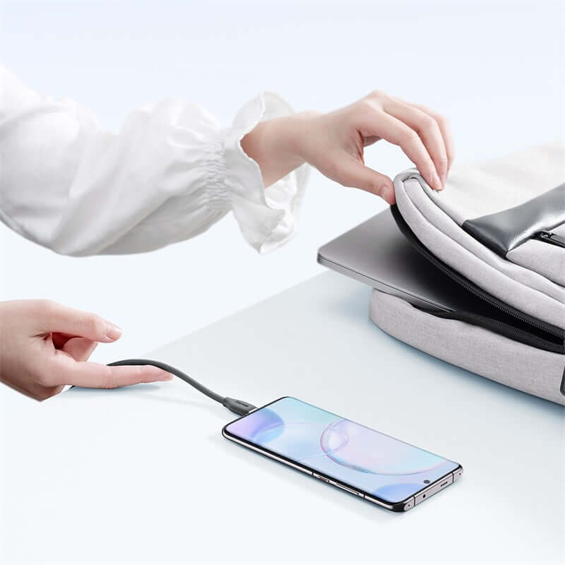 Baseus USB to USB-C / Type C Jelly Liquid Silica Gel Fast Charging Data Cable - Black