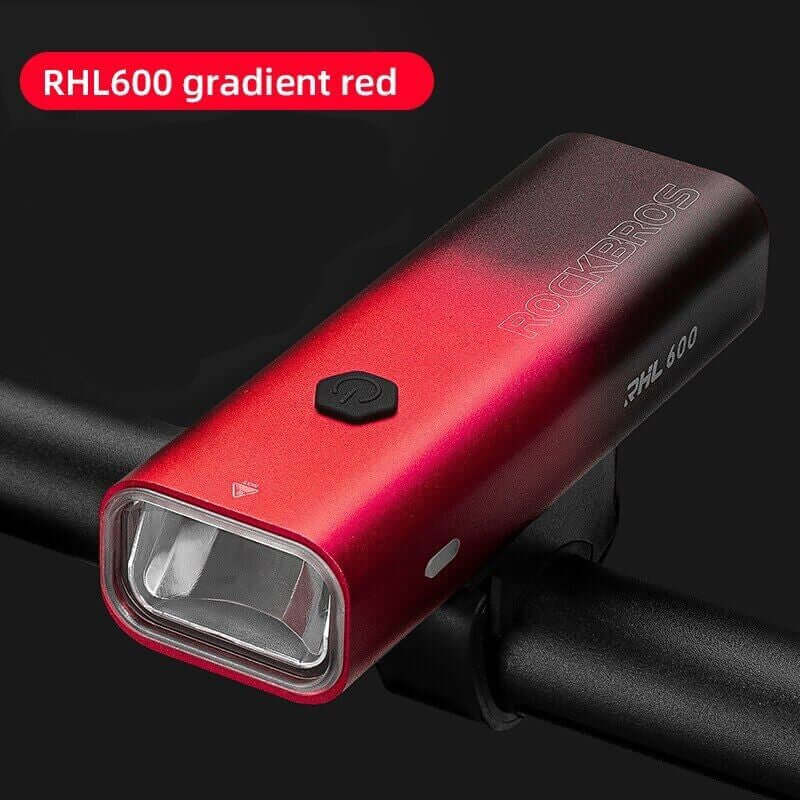 Bicycle Flashlight 600LM Rechargeable Waterproof Bike Handlebar Front Light