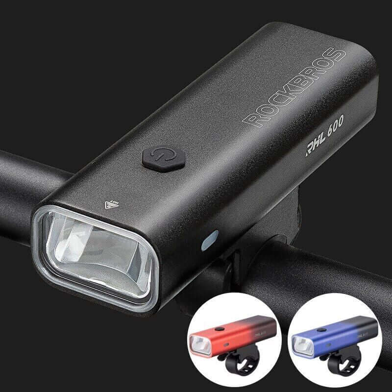 Bicycle Flashlight 600LM Rechargeable Waterproof Bike Handlebar Front Light
