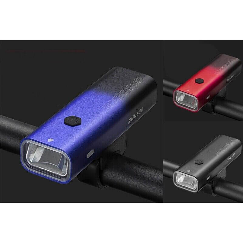 Bicycle Flashlight 600LM Rechargeable Waterproof Bike Handlebar Front Light
