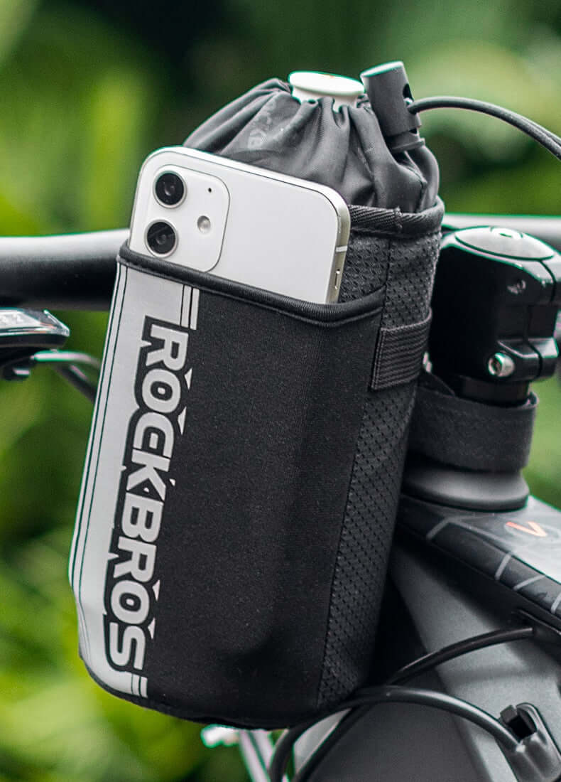Bicycle Handlebar Bag Cycling Water Bottle Pocket Holder Scooter Bag