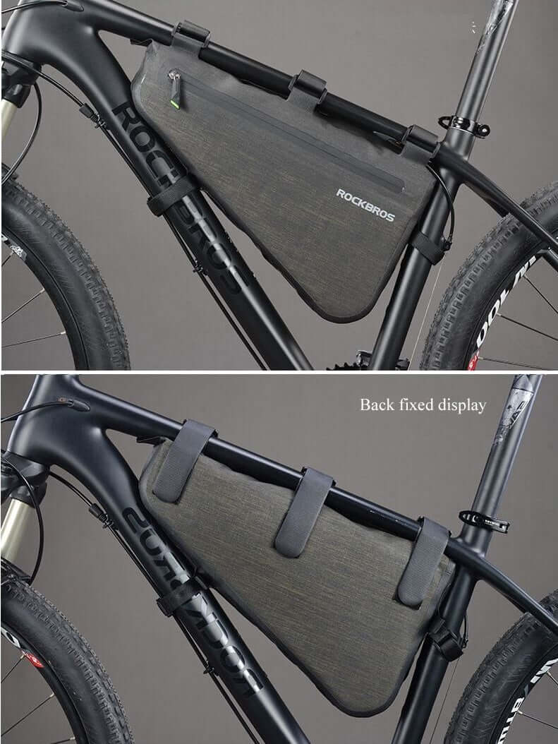 Cycling Bike packing Bag Waterproof Bike Frame Bag Large Tube Pouch Bag