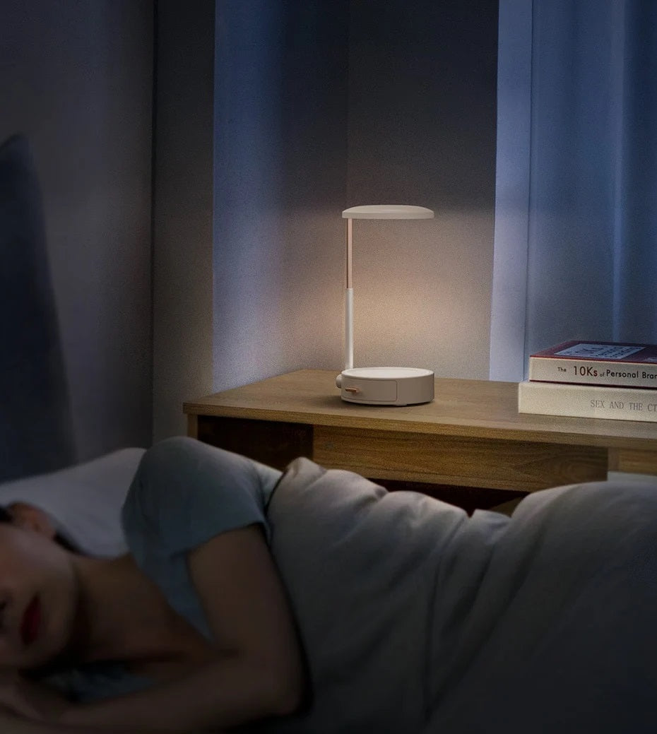 Smart Touch Beauty Lighted LED Makeup Mirror with Storage Box Height Adjustable