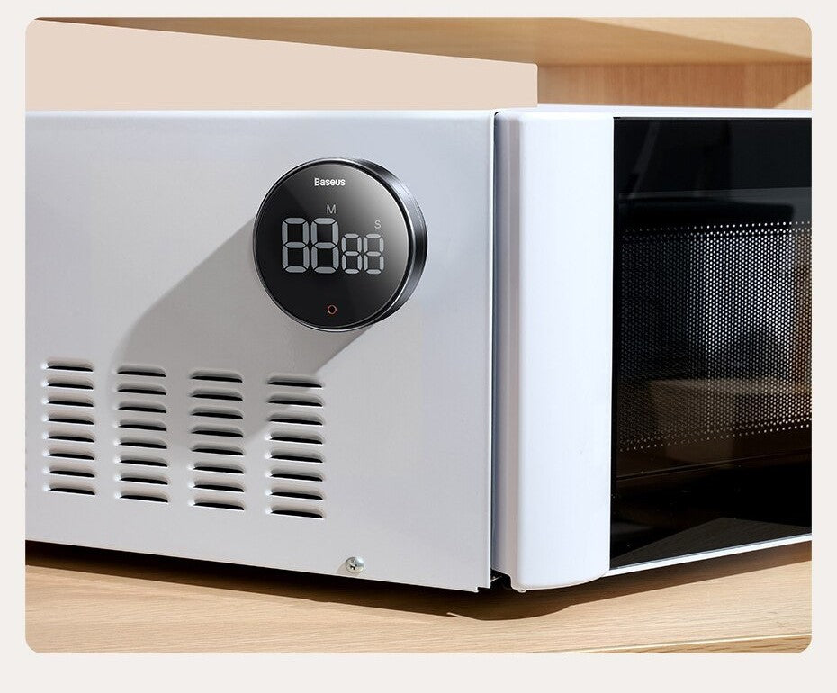 Digital Timer Rotation Countdown Timer Magnetic Alarm Clock Large Led Display for Kitchen Cooking Yoga Study