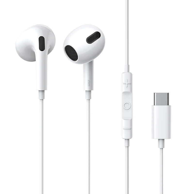 Wired Type-C/ USB-C port Earphone Earphones 1.1m-White