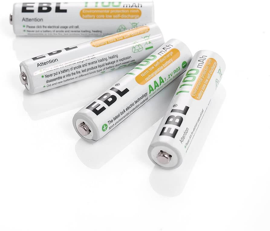 VOLTCRAFT HR03 AAA Battery (Rechargeable) NiMH 1100 mAh 1.2V 4 Pack | Rapid Electronics VOLTCRAFT HR03 AAA Battery (Rechargeable) NiMH 1100 mAh 1.2V 4 Pack | Rapid Electronics