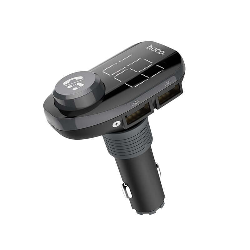 HOCO LED Wireless Bluetooth FM Transmitter Handsfree Dual USB Car Charger