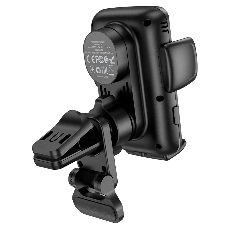 Smart Intelligent Wireless Charging Charger Car Phone Holder For Windshield Dashboard Air Vent