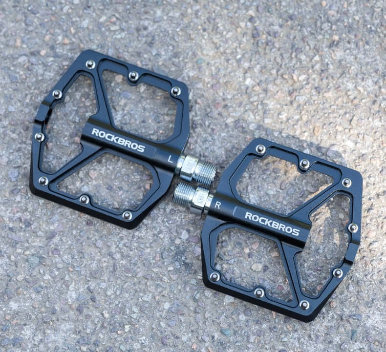 2 Pcs Bicycle Pedals Aluminium Alloy Platform Pedal For Road Mountain Bike
