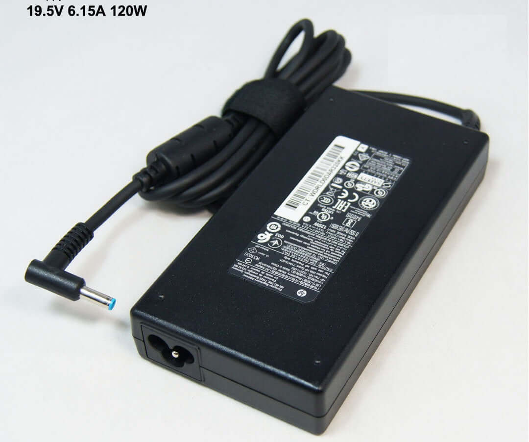 Slim 120W HP Envy TouchSmart 15-j 17-j 19.5V 6.15A 4.5x3.0mm Blue tip Adapter
