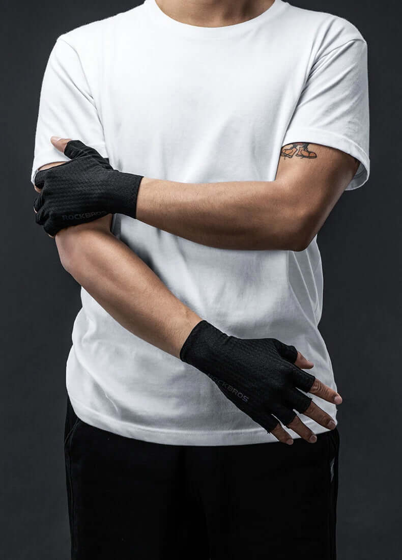 Cycling Half Finger Gloves Breathable Bike Bicycle Fitness Sport Gym Glove Unisex