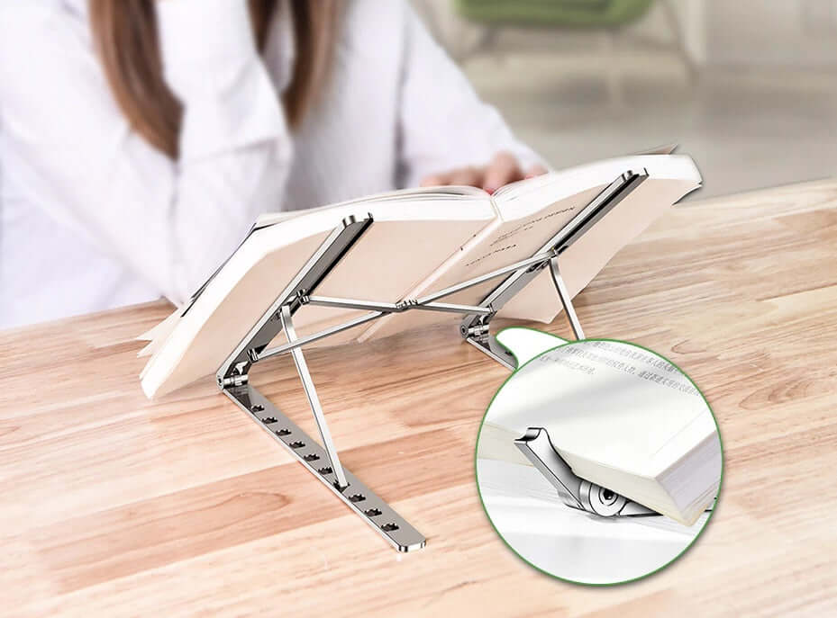 Aluminum Alloy Laptop Stand Desktop Notebook Tablet Holder Adjustable Foldable