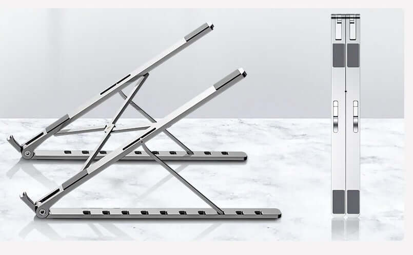 Aluminum Alloy Laptop Stand Desktop Notebook Tablet Holder Adjustable Foldable